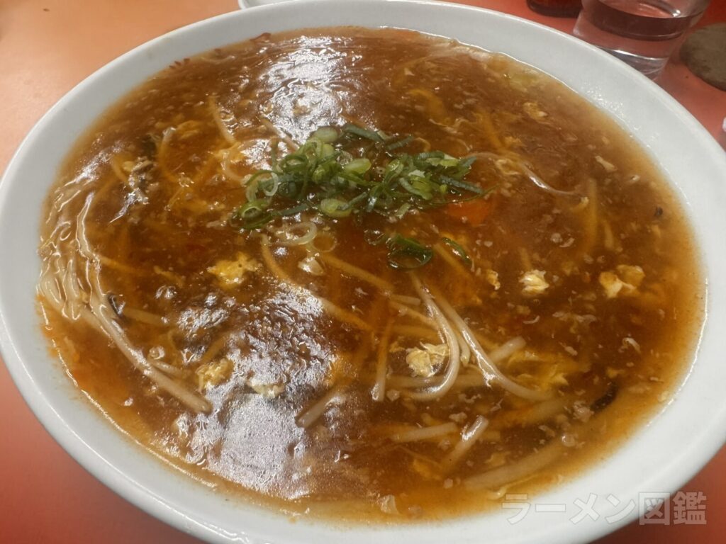栄太呂ラーメン 英賀保駅前店の酸辣湯麺